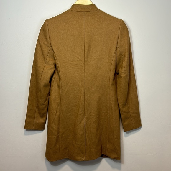 David Lawrence Tan / Camel Wool Blend Coat XS (6) - Picture 4 of 6